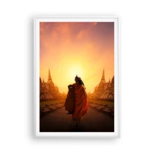 Affiche dans un cadre blanc - Poster - En paix pour l'éternité - 70x100 cm