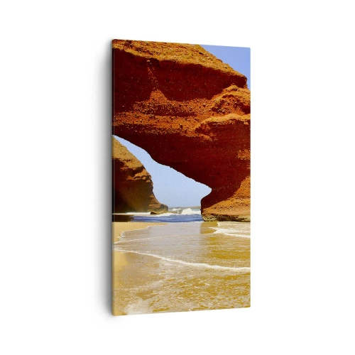 Impression sur toile - Image sur toile - L'eau et le vent depuis des milliers d'années - 45x80 cm