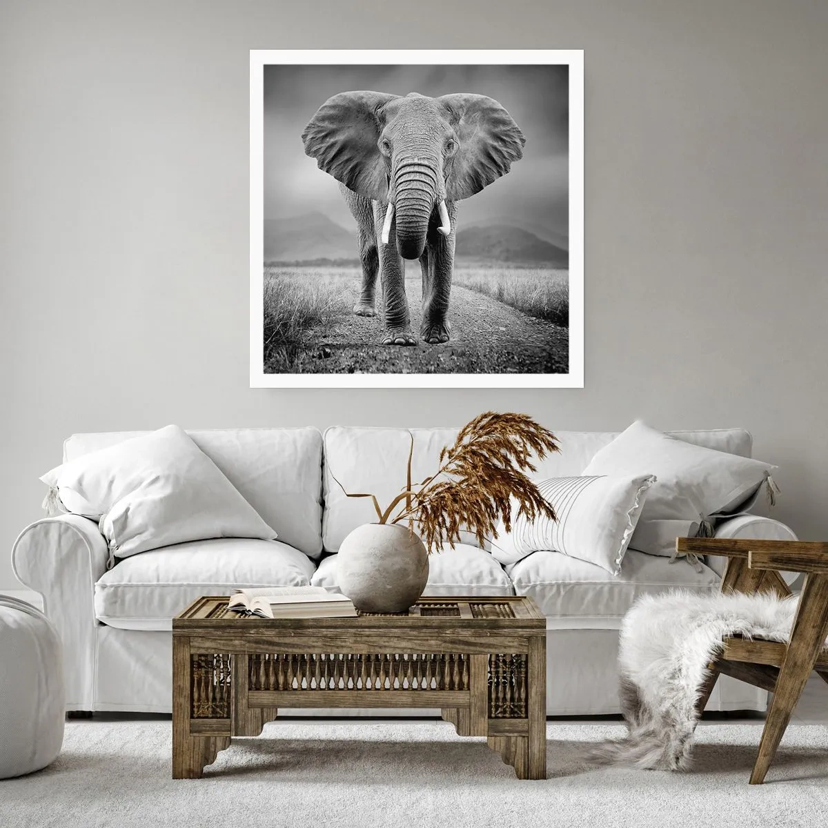 Affiche - Poster - Les hôtes vous saluent - 50x50 cm