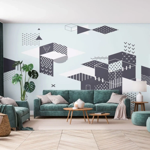 Papier Peint Photo Premium Canvas - Dans l'âme d'un mathématicien - Abstraction, Morceau, Modèle moderne - 200x140 cm
