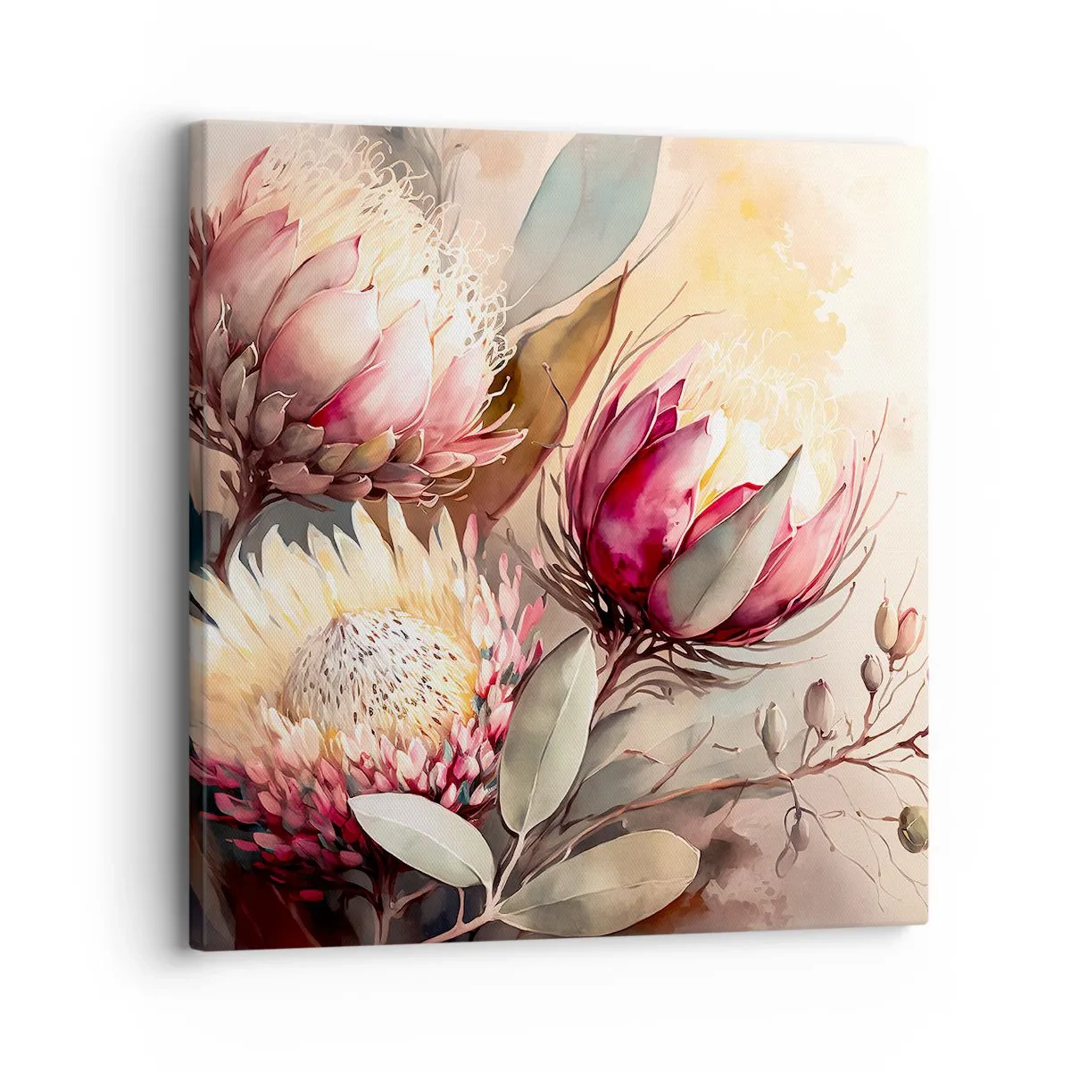 Impression sur toile - Image sur toile - De profil et de face - 30x30 cm