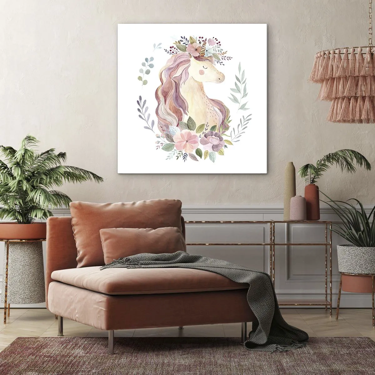 Impression sur toile - Image sur toile - Invitation au monde des contes de fées - 30x30 cm