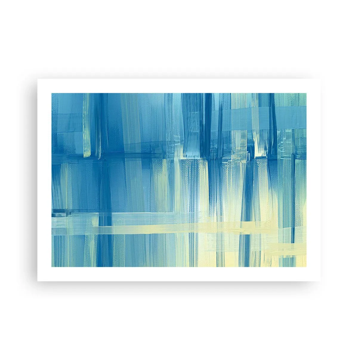 Affiche - Poster - Composition en turquoise - 70x50 cm