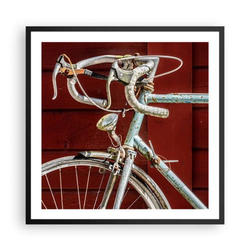 Affiche dans un cadre noir - Poster - Construit pour la victoire - 60x60 cm