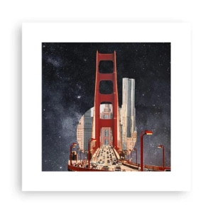 Affiche - Poster - Toujours au centre - 30x30 cm