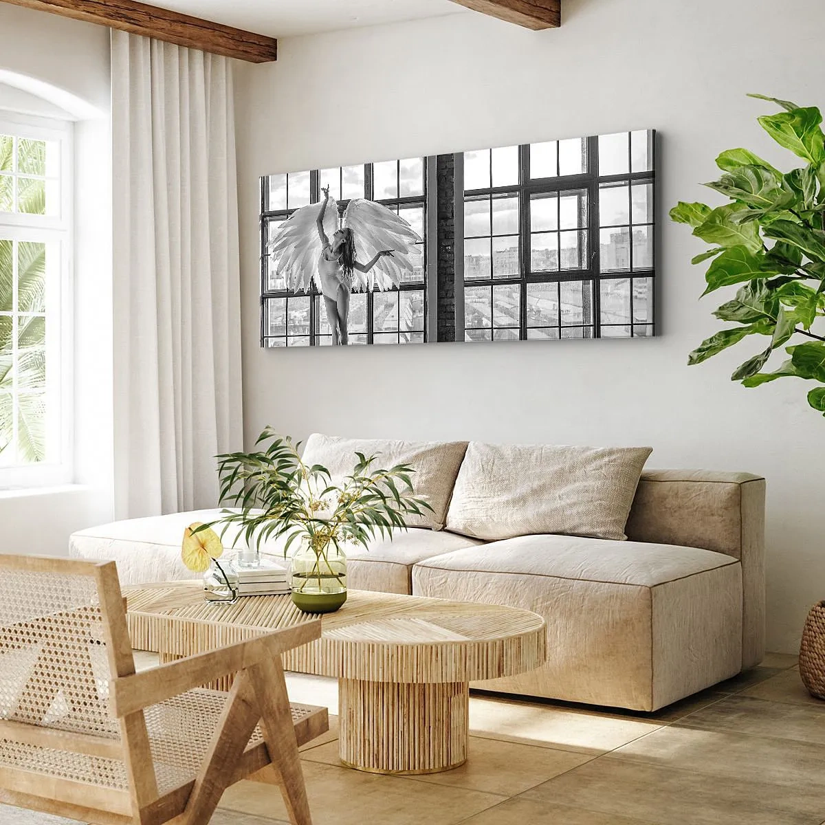 Impression sur toile - Image sur toile - La ville des anges? - 100x40 cm