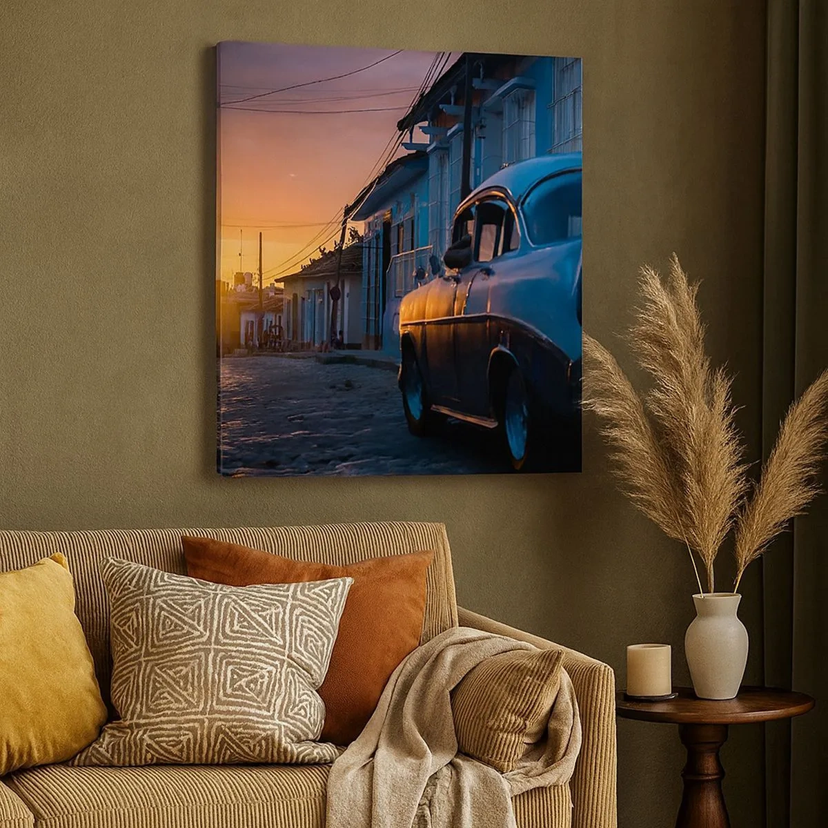 Impression sur toile - Image sur toile - Ici, le temps ralentit - 30x30 cm