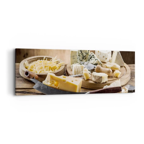 Impression sur toile - Image sur toile - Sourire au fromage - 90x30 cm