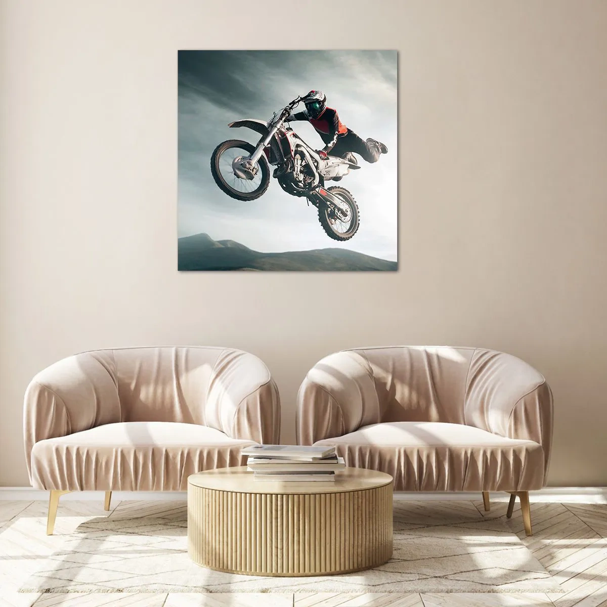 Impression sur verre - Image sur verre - Il n'y a pas de plaisir sans risque - 60x60 cm