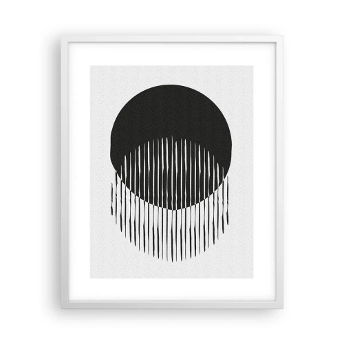 Affiche dans un cadre blanc - Poster - Son alter ego - 40x50 cm