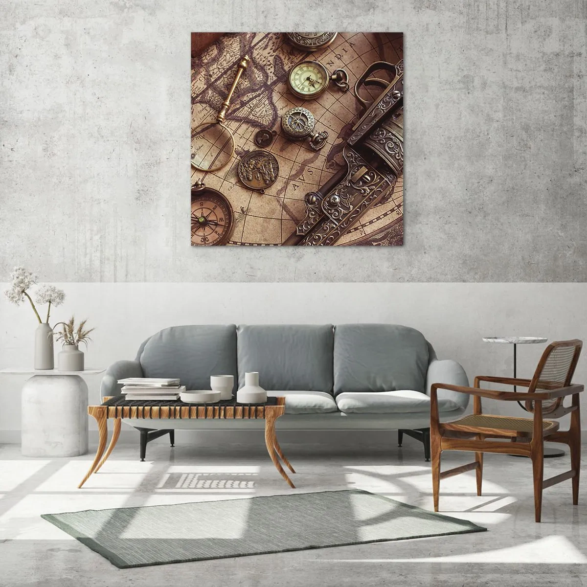 Impression sur verre - Image sur verre - L'aventure appelle - 40x40 cm