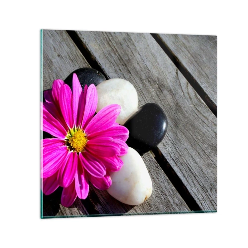 Impression sur verre - Image sur verre - Repos sur la jetée - 30x30 cm