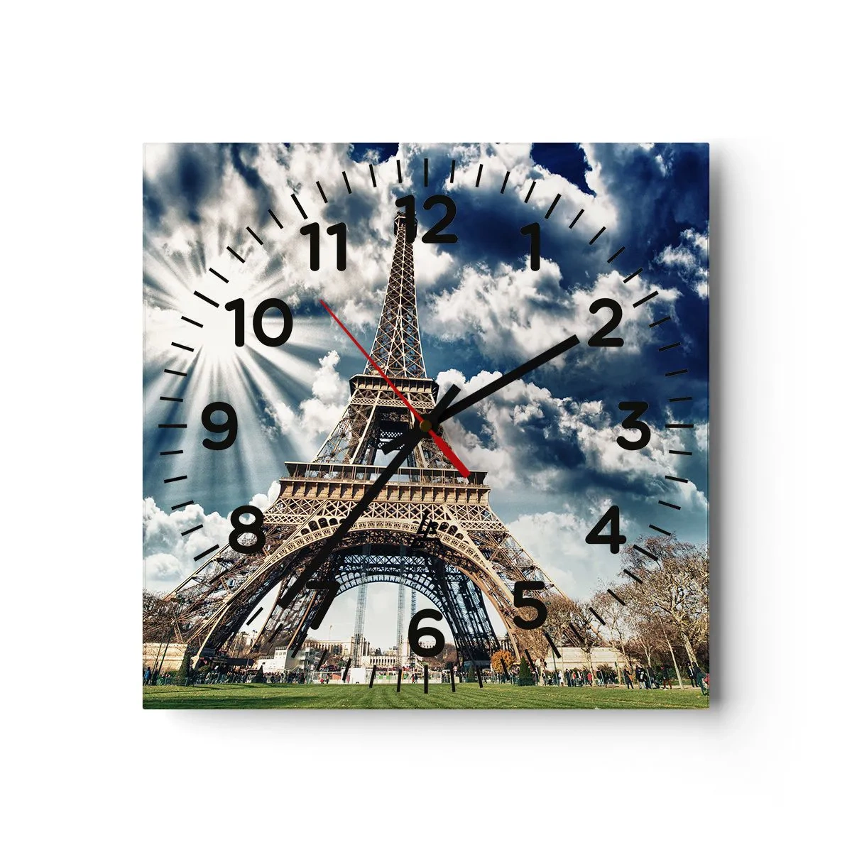 Horloge murale - Pendule murale - La seule et unique sous le soleil - 30x30 cm