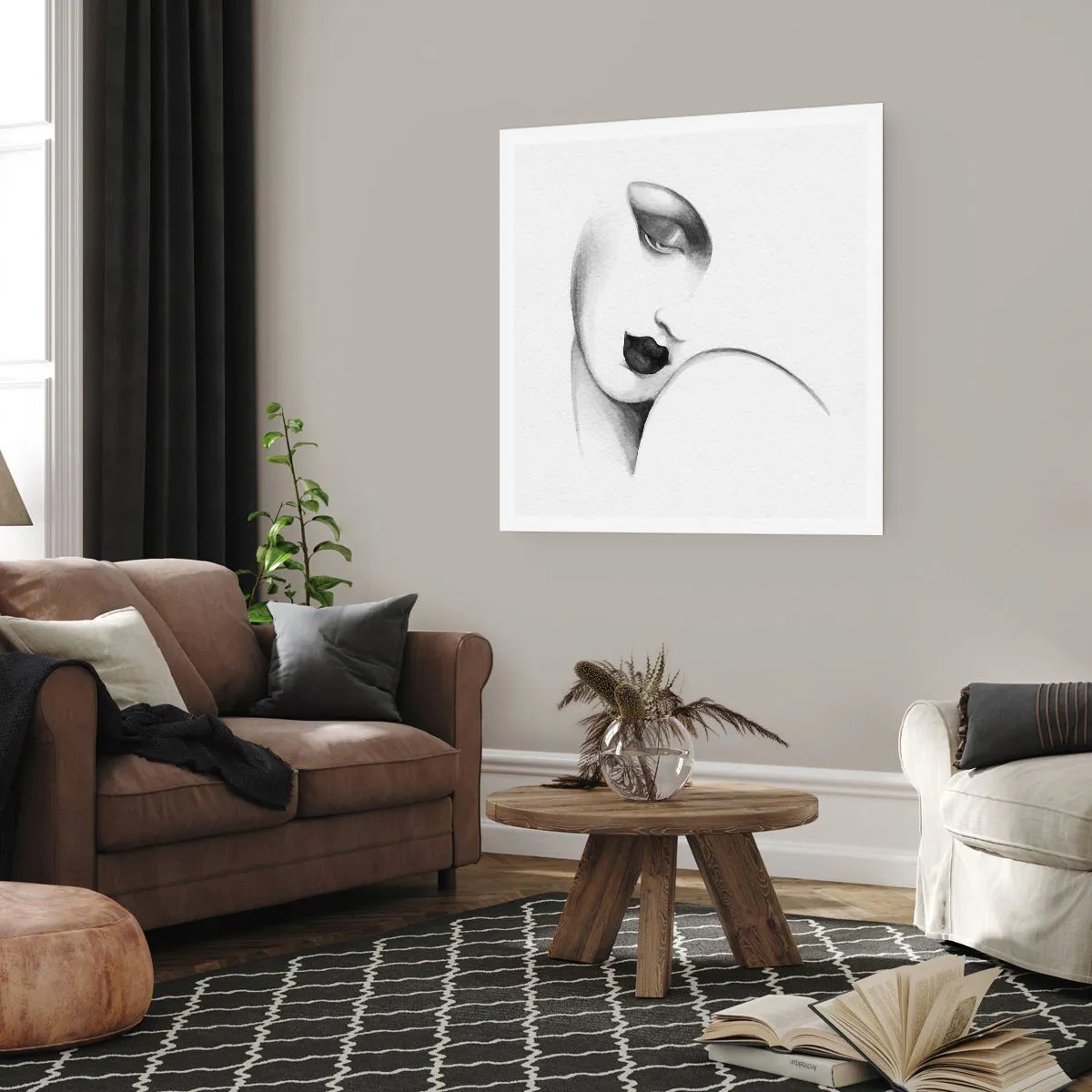 Affiche - Poster - Dans le style de Lempicka - 60x60 cm