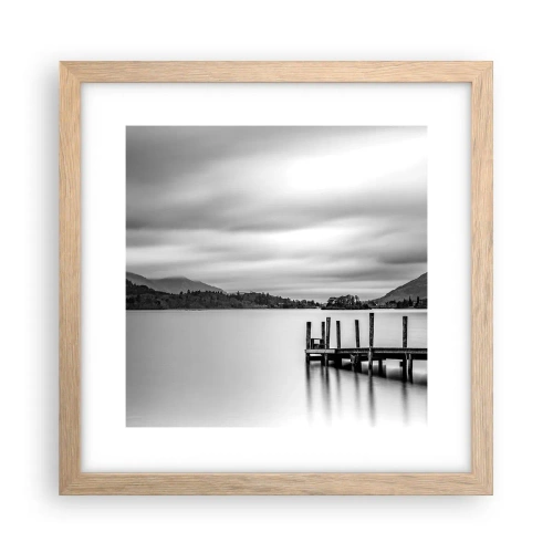 Affiche dans un chêne clair - Poster - Douceur et force - 30x30 cm