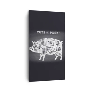 Impression sur toile - Image sur toile - L'art de la découpe - 45x80 cm