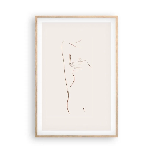 Affiche dans un chêne clair - Poster - La forme du désir - 61x91 cm