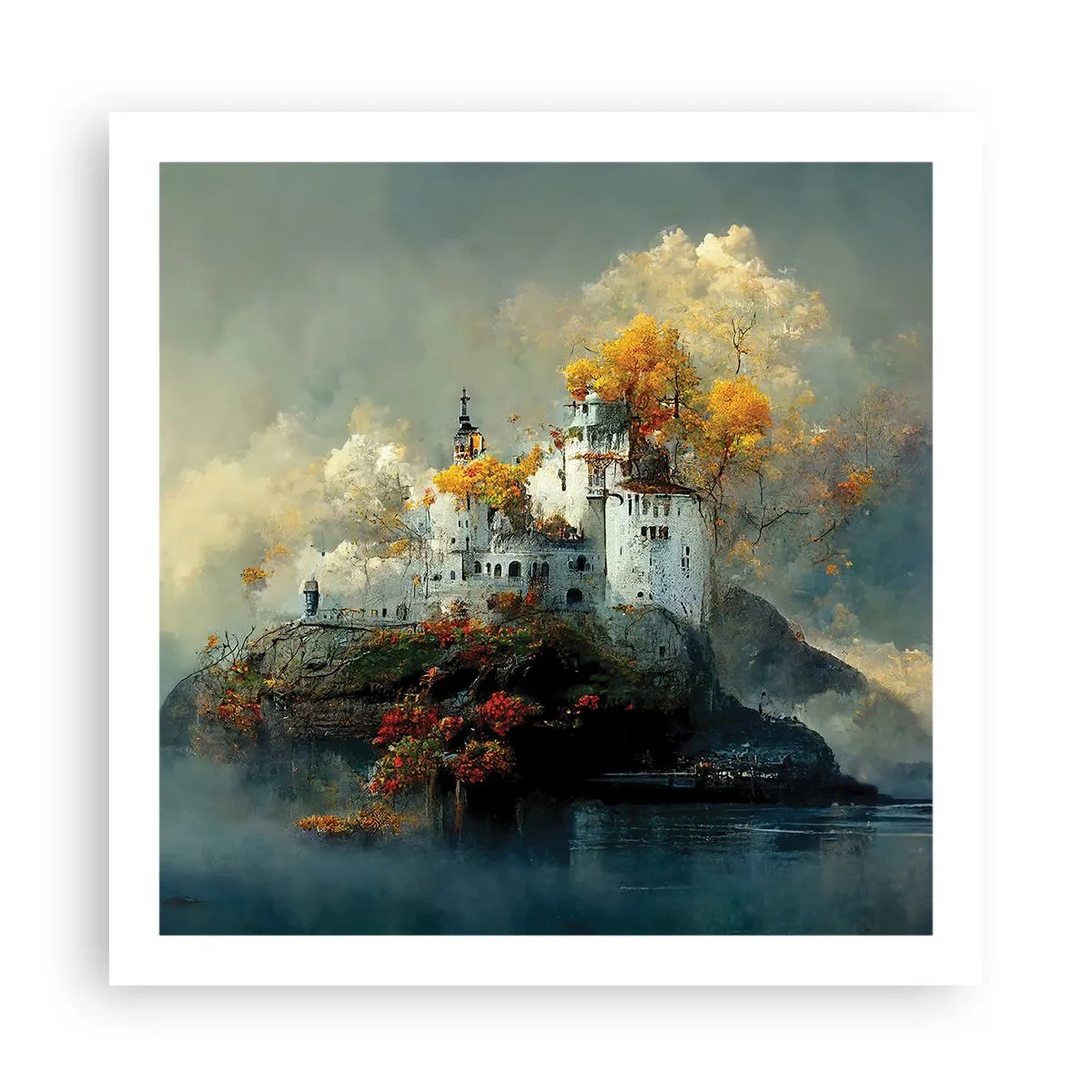 Affiche - Poster - Le début d'une histoire romantique - 60x60 cm