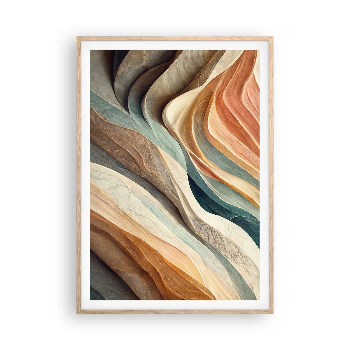 Affiche dans un chêne clair - Poster - Le moment avant le changement - 70x100 cm