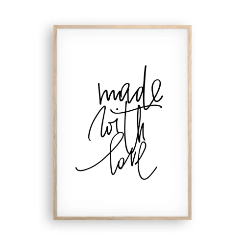 Affiche dans un chêne clair - Poster - La meilleure marque - 70x100 cm