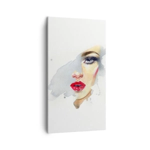 Impression sur toile - Image sur toile - Reflet dans une goutte d'eau - 45x80 cm