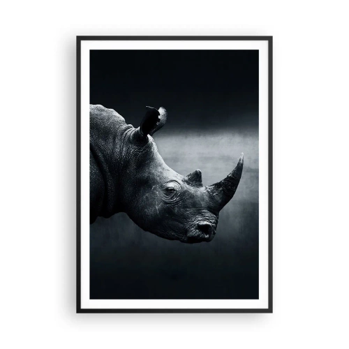Affiche dans un cadre noir - Poster - Le profil droit - 70x100 cm