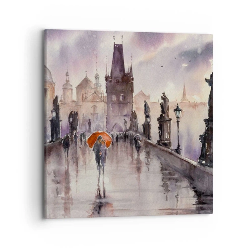 Impression sur toile - Image sur toile - Les gens ne changent pas - 70x70 cm