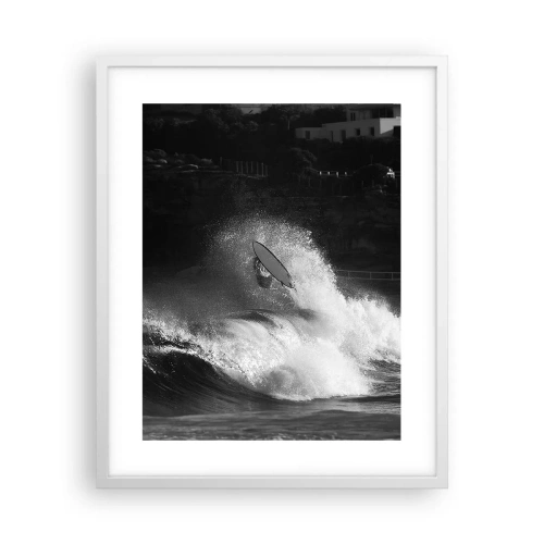 Affiche dans un cadre blanc - Poster - Défi accepté! - 40x50 cm