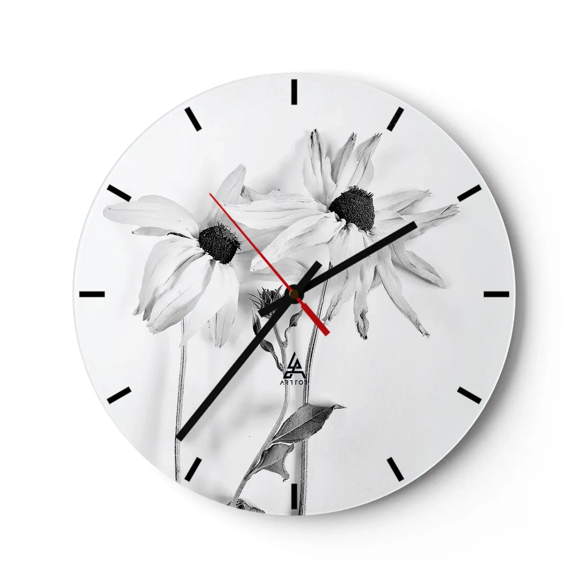 Horloge murale - Pendule murale - Personne ne souhaite être seul - 40x40 cm