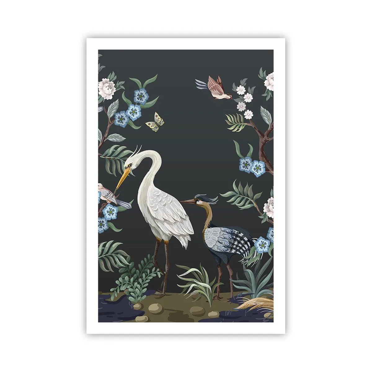 Affiche - Poster - Parade d'oiseaux - 61x91 cm