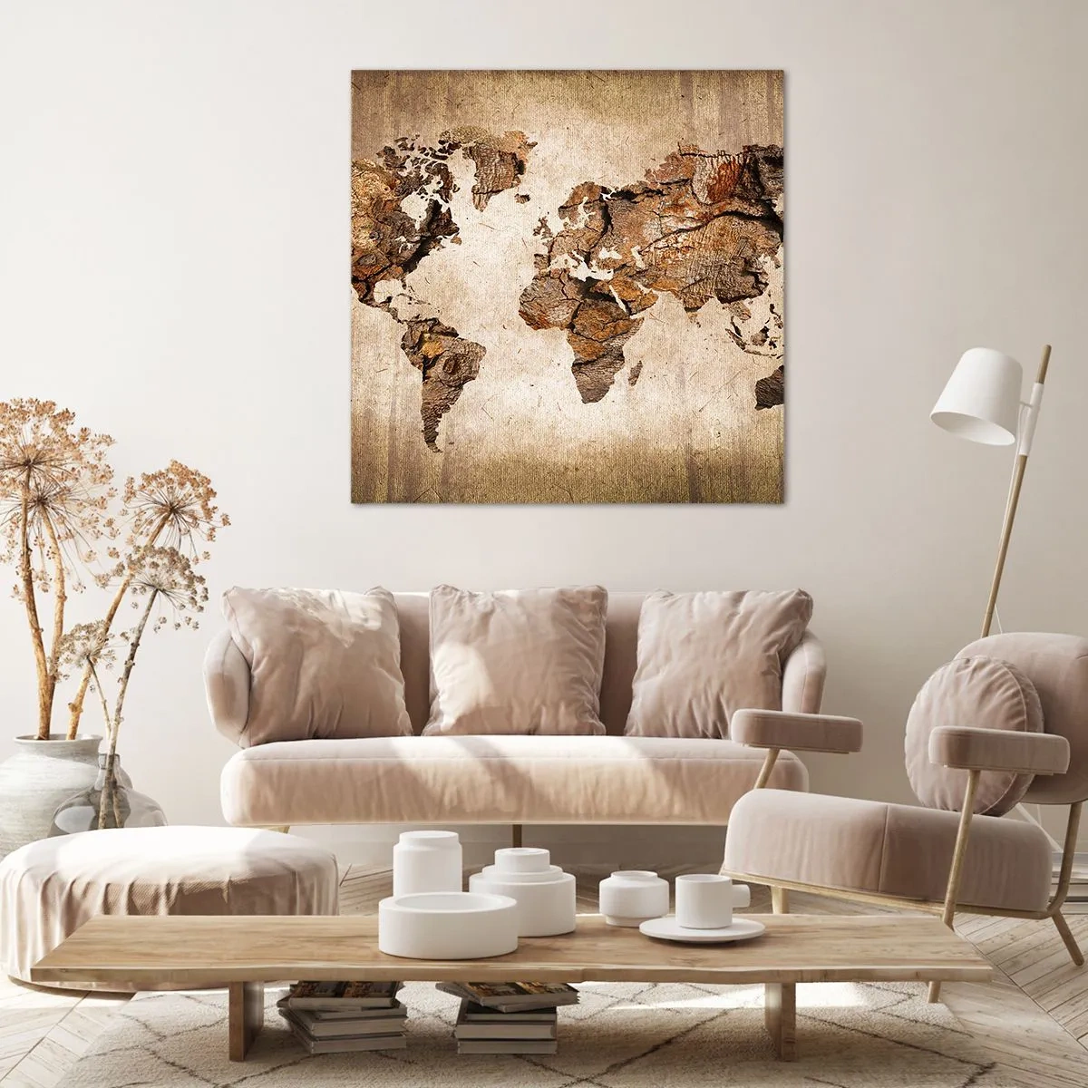 Impression sur toile - Image sur toile - Découverte du monde - 50x50 cm