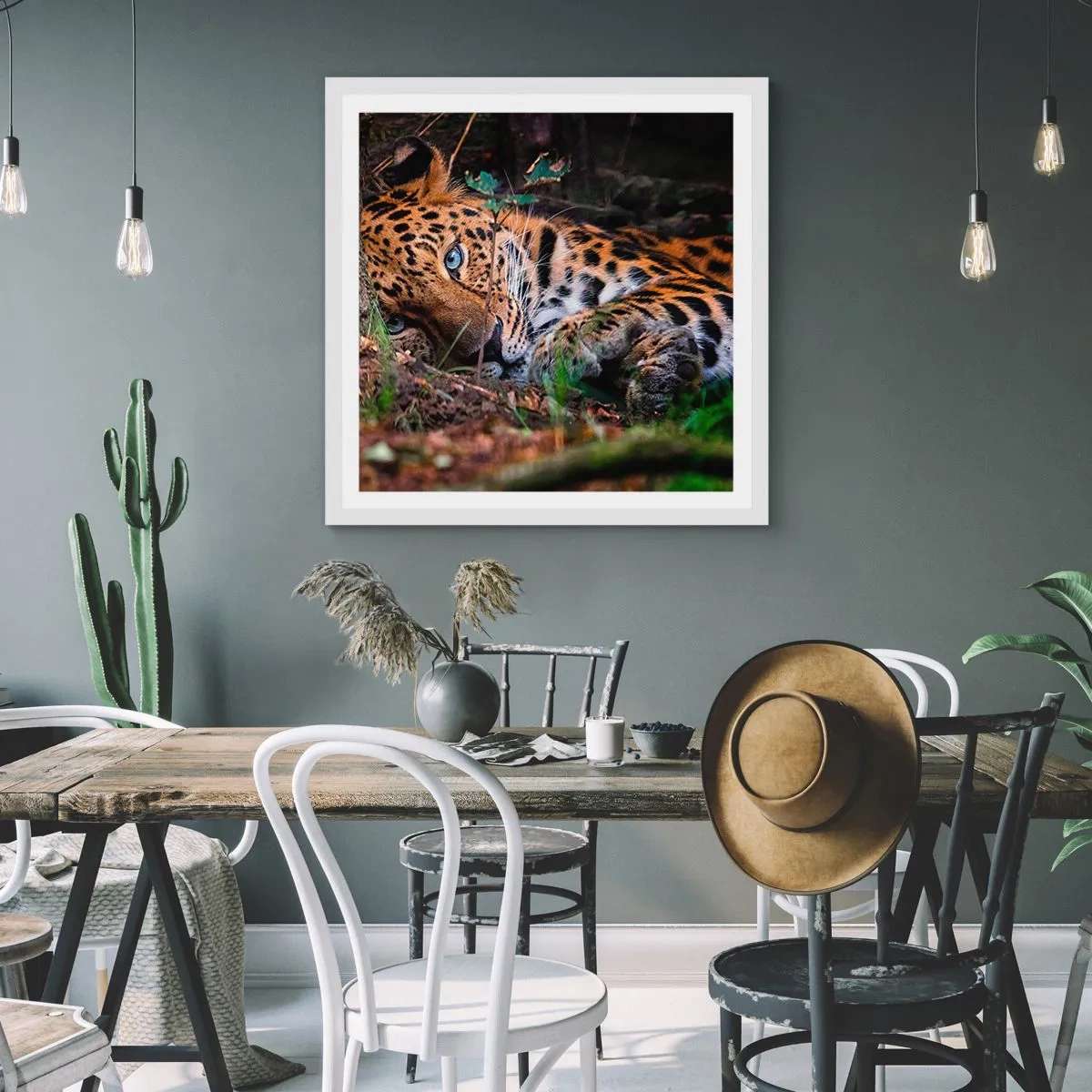 Affiche dans un cadre blanc - Poster - Fais-moi confiance - 60x60 cm