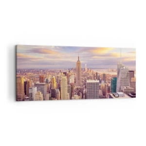 Impression sur toile - Image sur toile - Atteindre les nuages ​​eux-mêmes - 100x40 cm