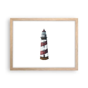 Affiche dans un chêne clair - Poster - Toujours sur ses gardes - 40x30 cm