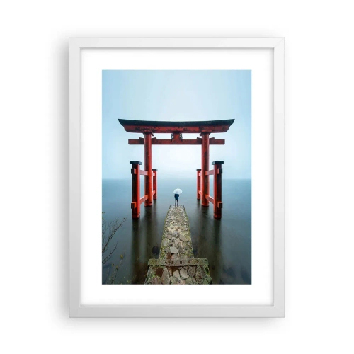 Affiche dans un cadre blanc - Poster - Rêverie japonnaise - 30x40 cm