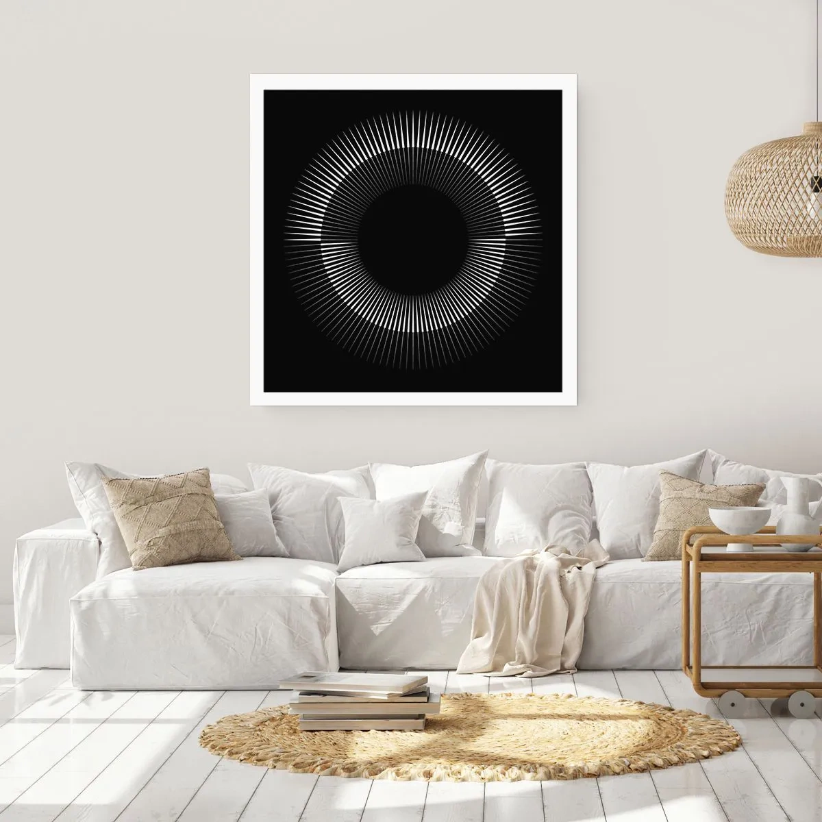 Affiche - Poster - Soleil noir - 40x40 cm