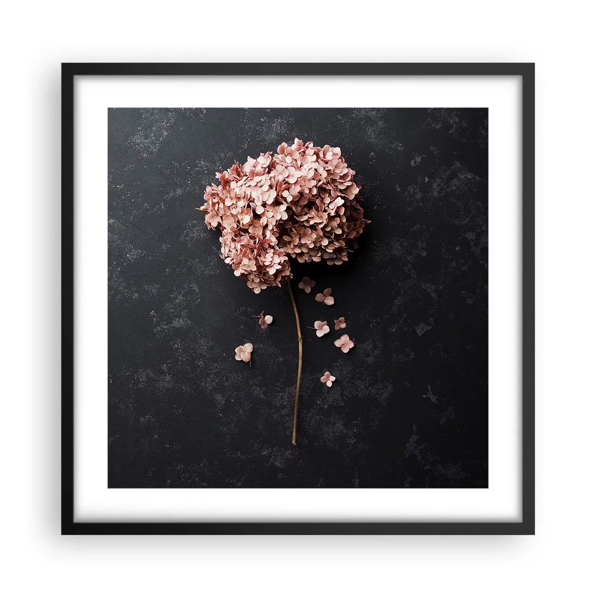 Affiche dans un cadre noir - Poster - Un signe vraiment romantique - 50x50 cm