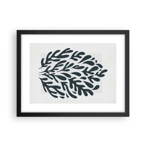 Affiche dans un cadre noir - Poster - Formes de la nature - 40x30 cm
