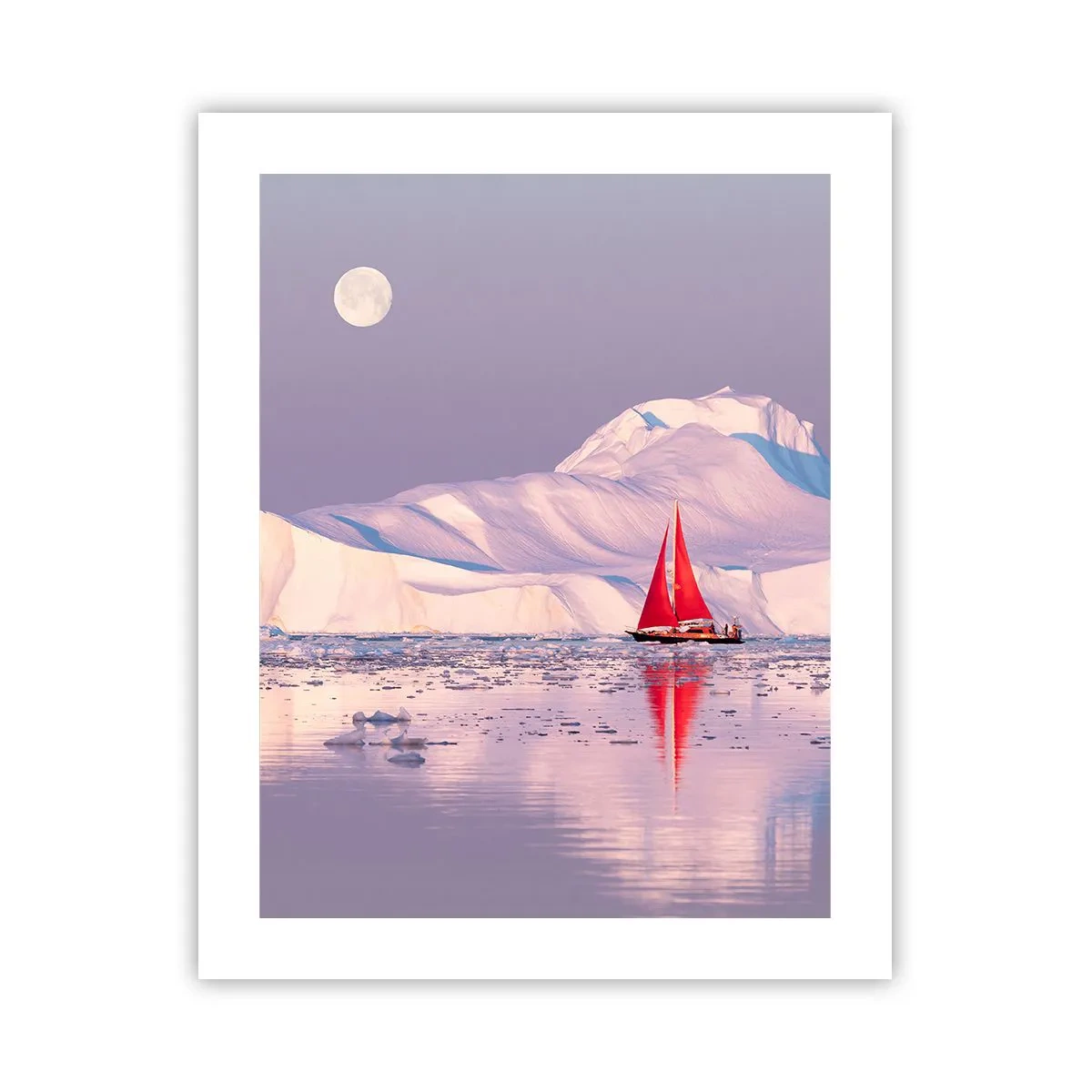 Affiche - Poster - La chaleur de la voile, le froid de la glace - 40x50 cm