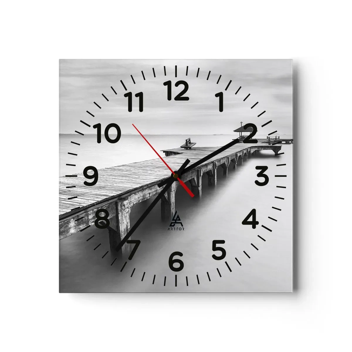 Horloge murale - Pendule murale - À l'horizon - 40x40 cm