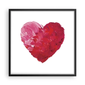 Affiche dans un cadre noir - Poster - All you need is love - 50x50 cm