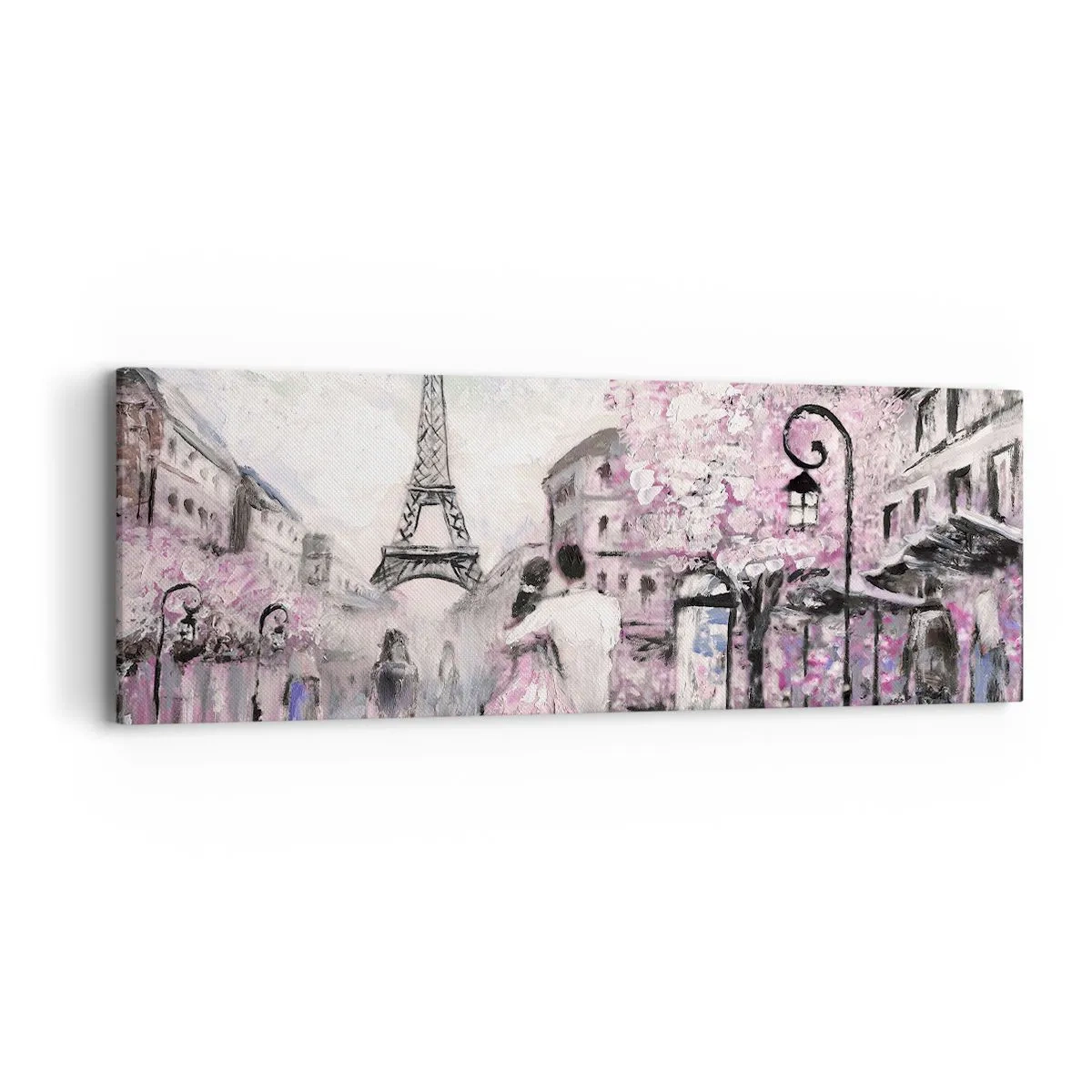 Impression sur toile - Image sur toile - Comment tomber amoureu, il faut juste... - 90x30 cm