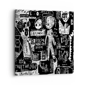 Impression sur toile - Image sur toile - Jeunesse spirituelle de loi et de joie - 30x30 cm