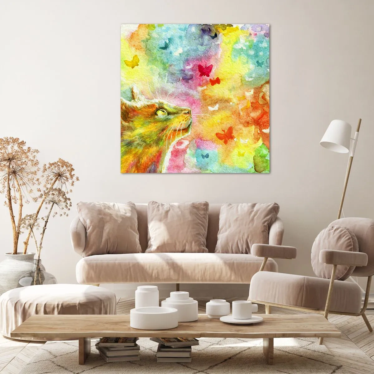 Impression sur toile - Image sur toile - Bayou-bayou au paradis des chats - 30x30 cm