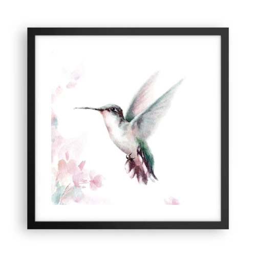 Affiche dans un cadre noir - Poster - Immortalisé dans un battement - 40x40 cm