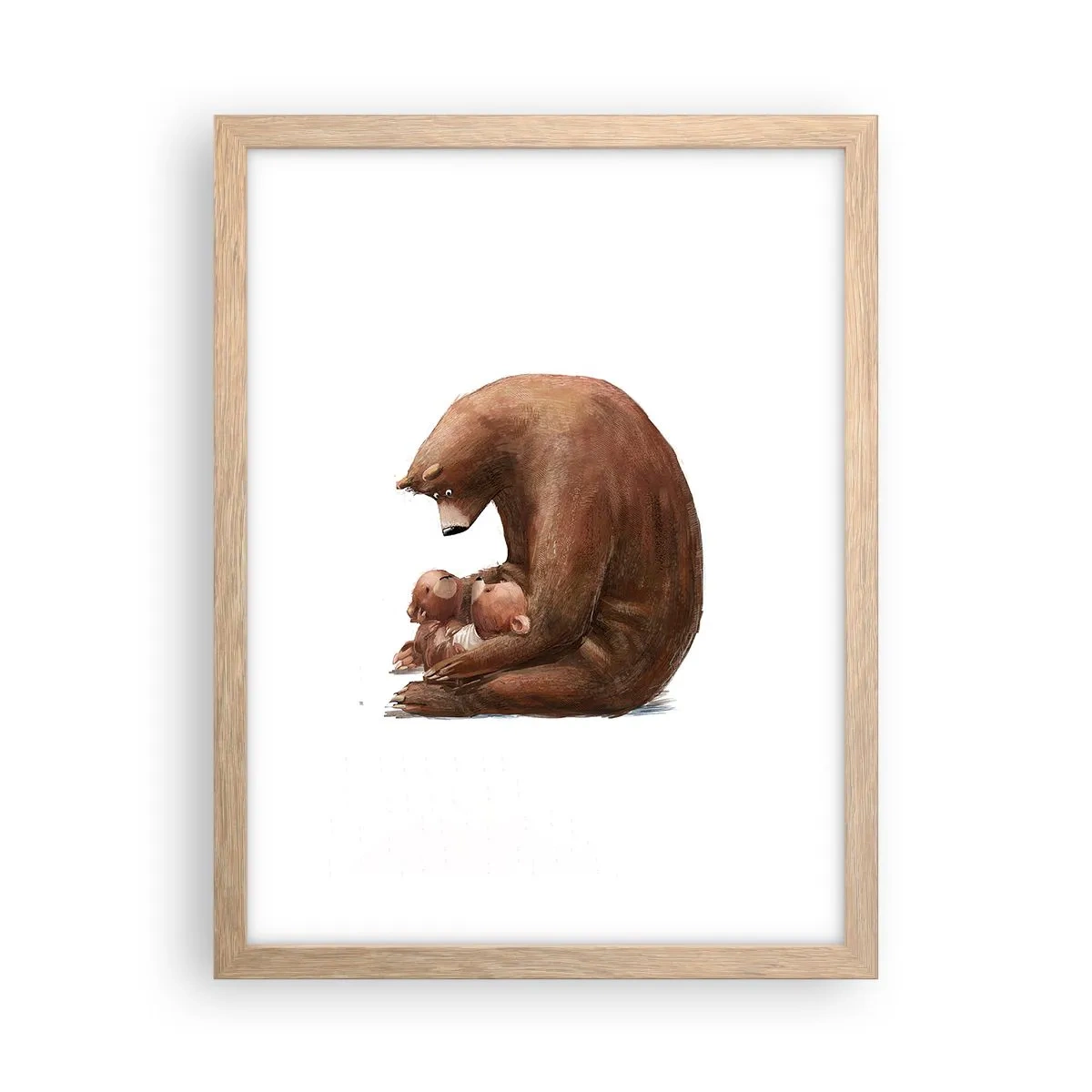 Affiche dans un chêne clair - Poster - Faites de beaux rêves les enfants - 30x40 cm