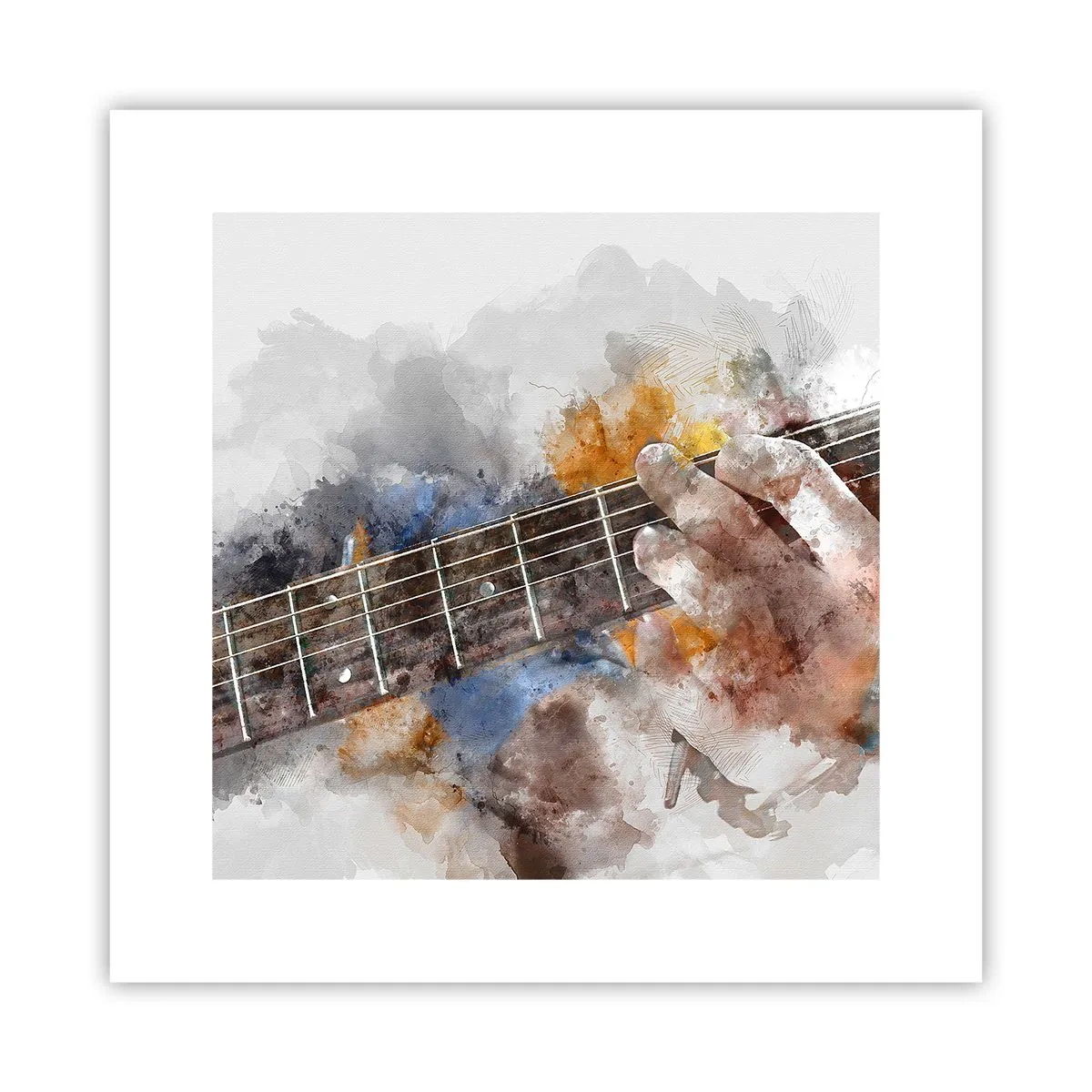 Affiche - Poster - La poésie entre les cordes - 30x30 cm