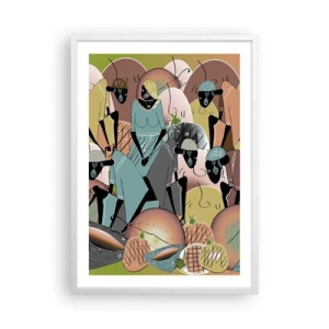 Affiche dans un cadre blanc - Poster - De grandes fêtes arrivent - 50x70 cm