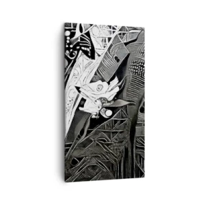 Impression sur toile - Image sur toile - Seulement en apparence un homme froid - 45x80 cm