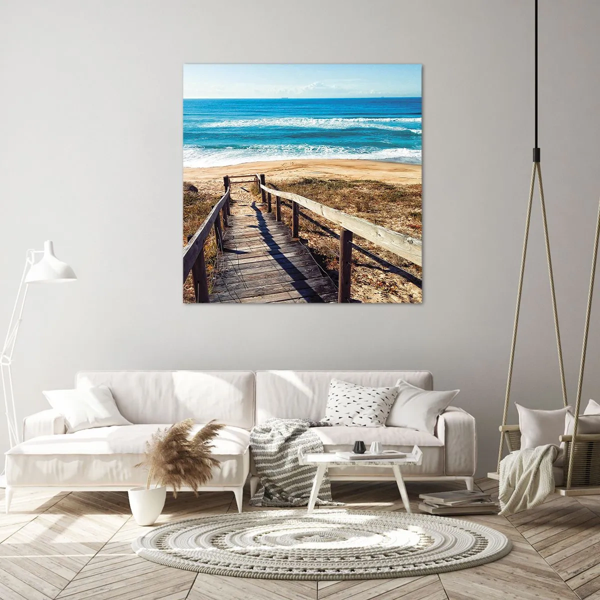 Impression sur toile - Image sur toile - Cours! - 70x70 cm